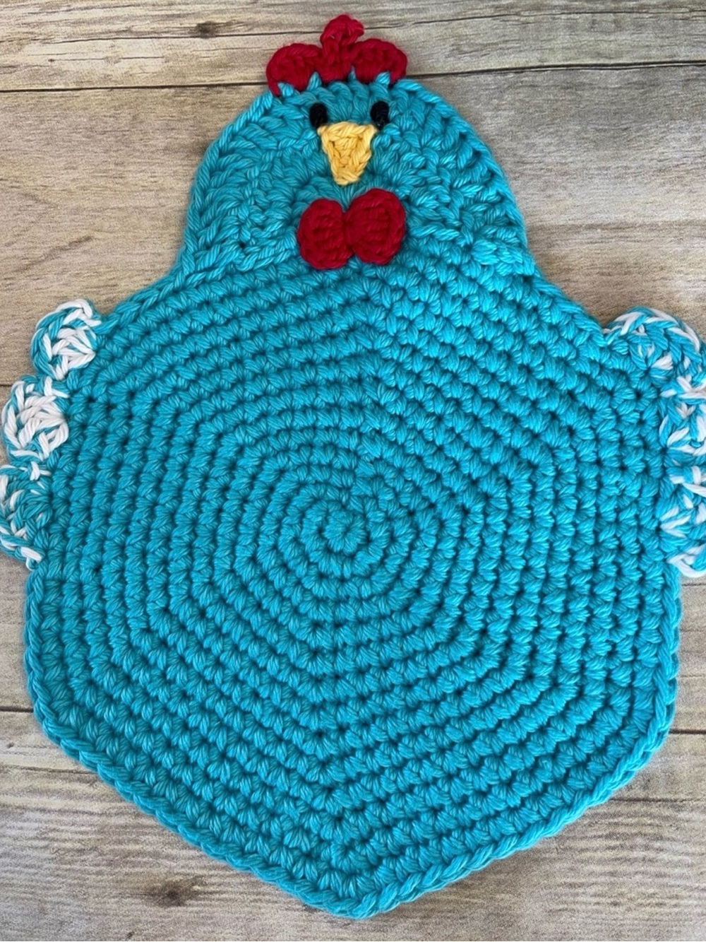 New Handmade Crochet Hot Pad/Trivet Turquoise